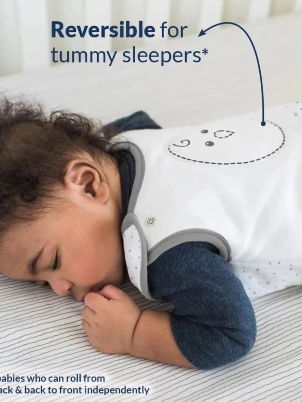 Nested Bean Stardust Grey, Sleep Sack size 6-15 months